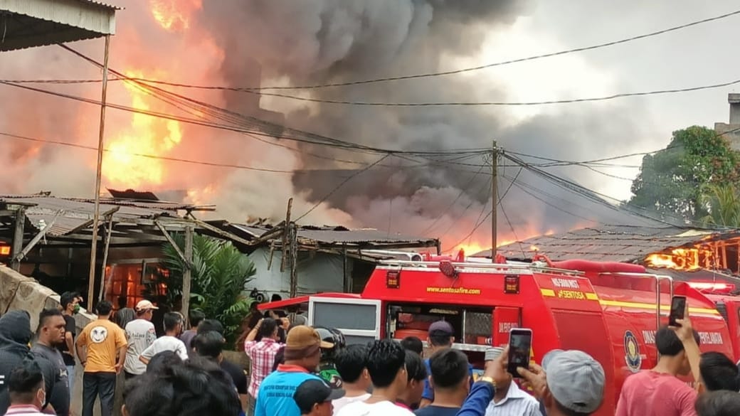 Kebakaran di Kuala Tungkal 