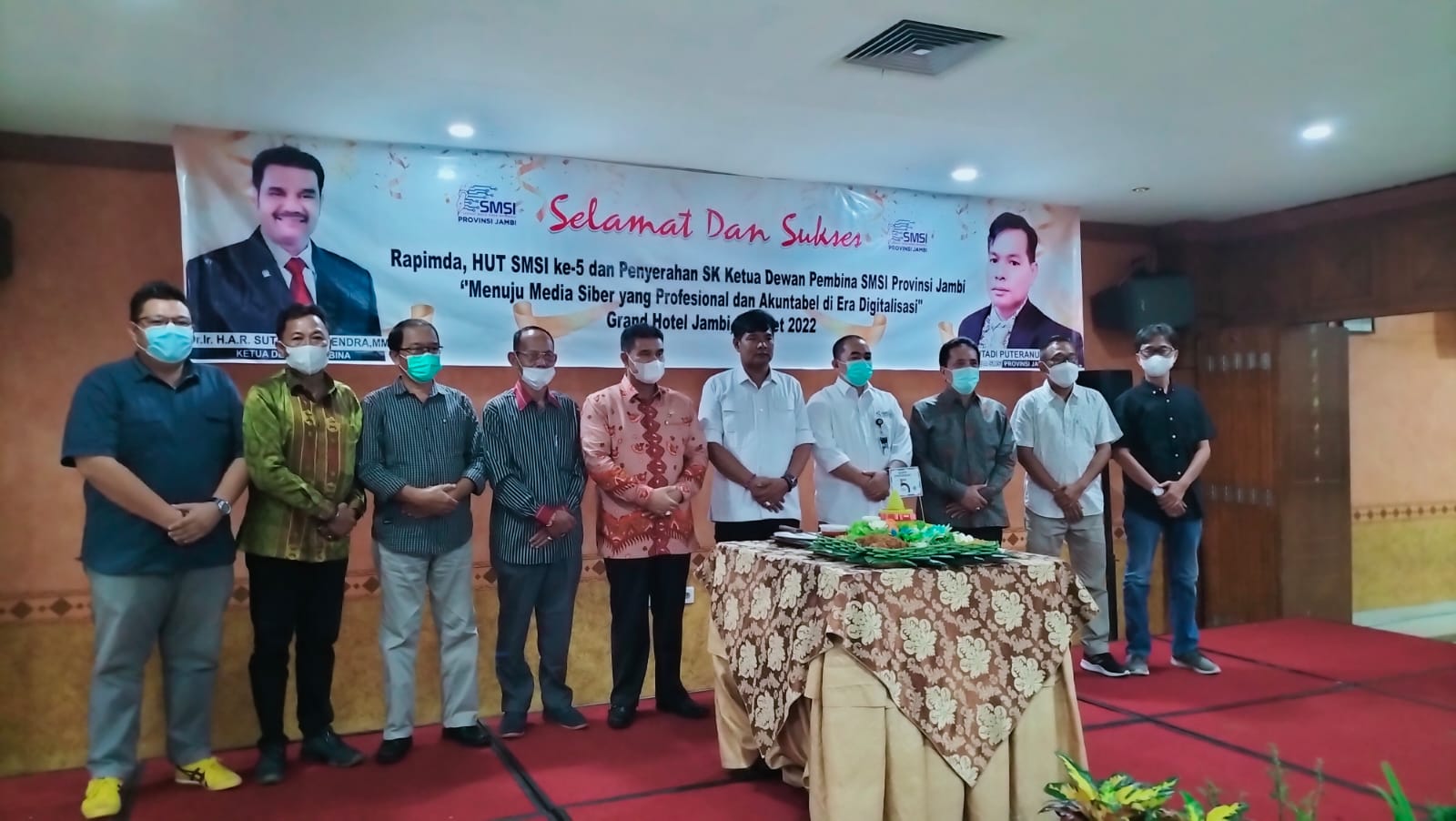 Peringati HUT ke-5 SMSI dan Rapimda SMSI Jambi