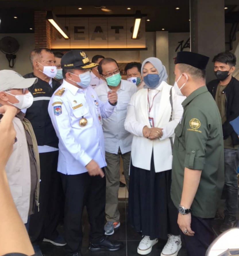 Gubernur Al Haris saat sidak di Pasar Angso Duo Baru Jambi 