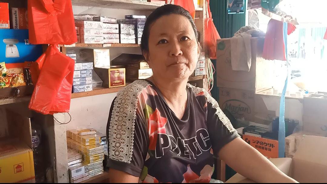 Pedagang di Pasar Angso Duo Baru Jambi 