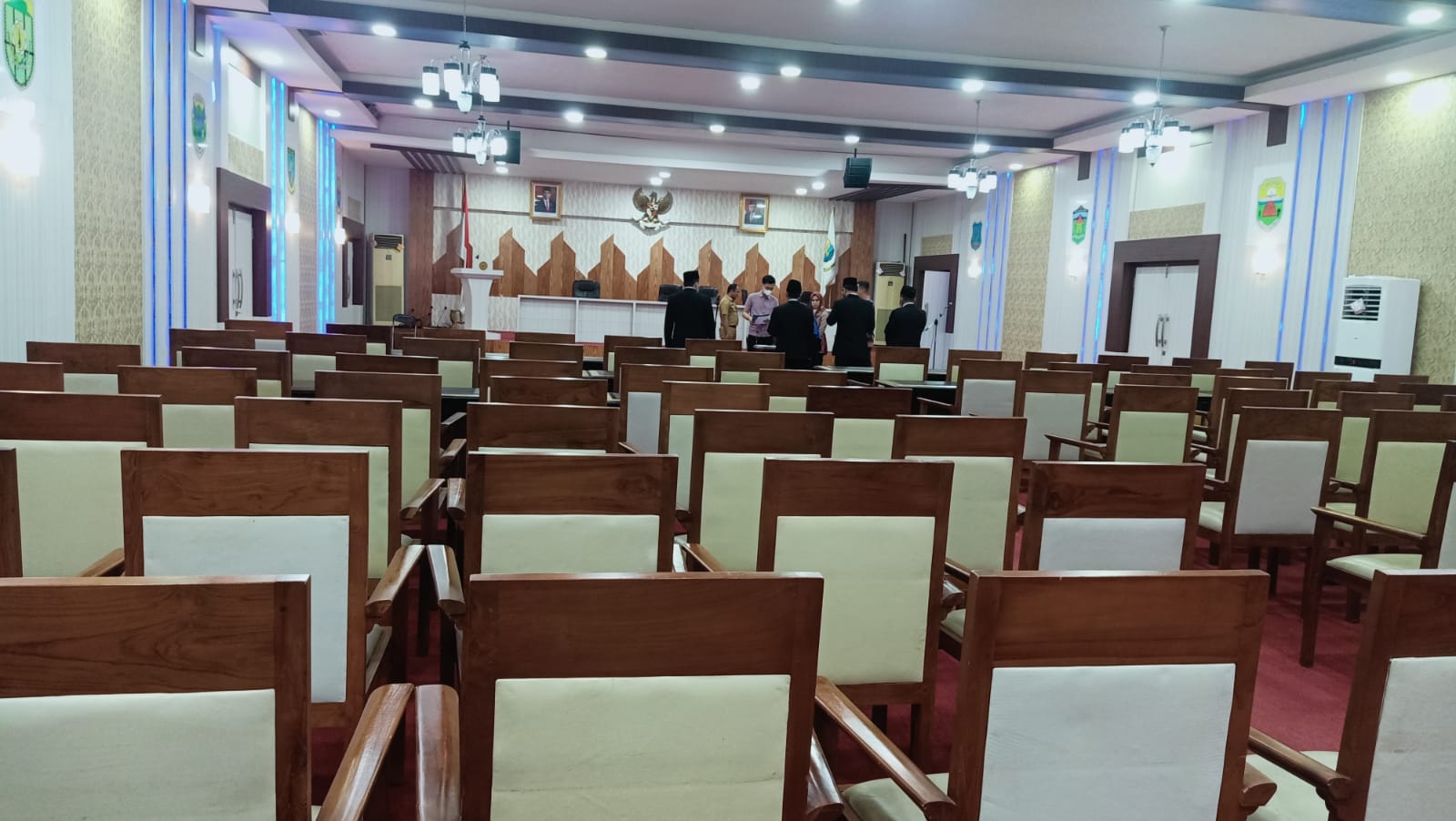 Susana gladi pelantikan di Ruang Pola Kantor Gubernur Jambi 