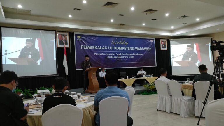 Workshop pembekalan UKW oleh Diskominfo Provinsi Jambi 