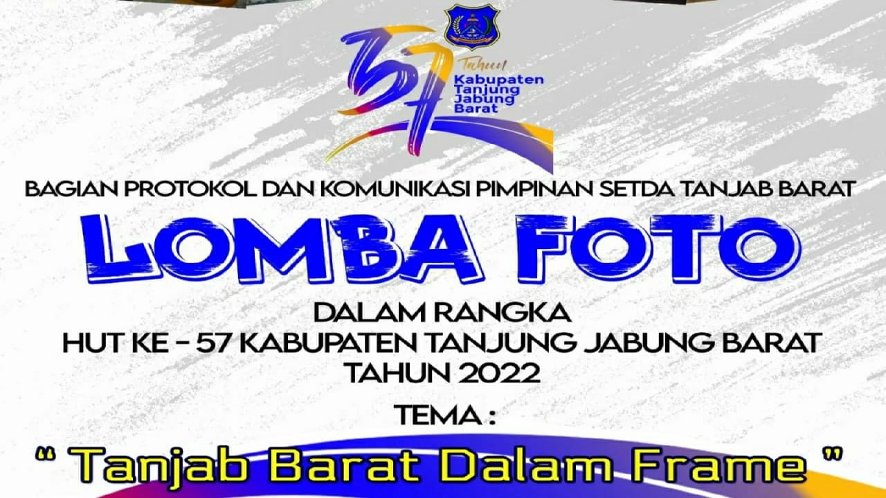Lomban foto Pemkab Tanjab Barat dalam rangka peringati HUT ke-57