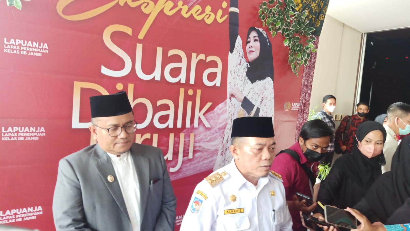 Al Haris saat hadiri acara 'Ekspresi Suara Dibalik Jeruji'