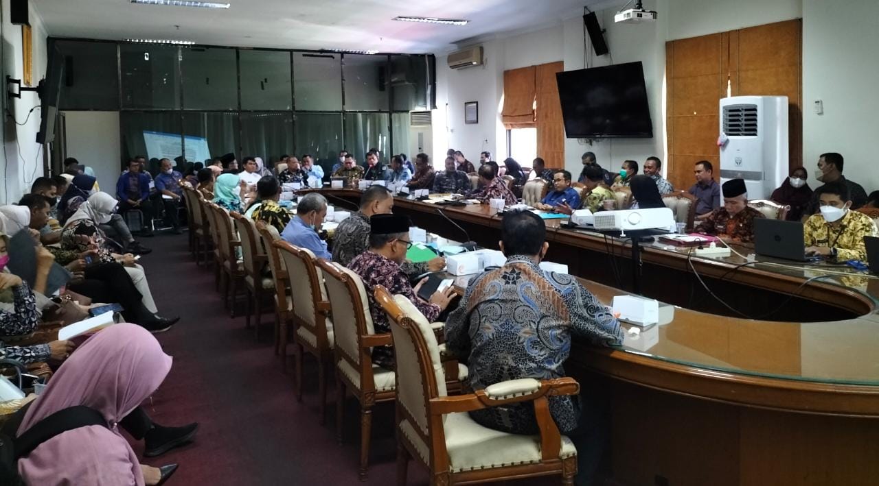 Rapat bersama Itjen Kemendagri bersama Pemprov Jambi, Pemkab dan Pemkot 