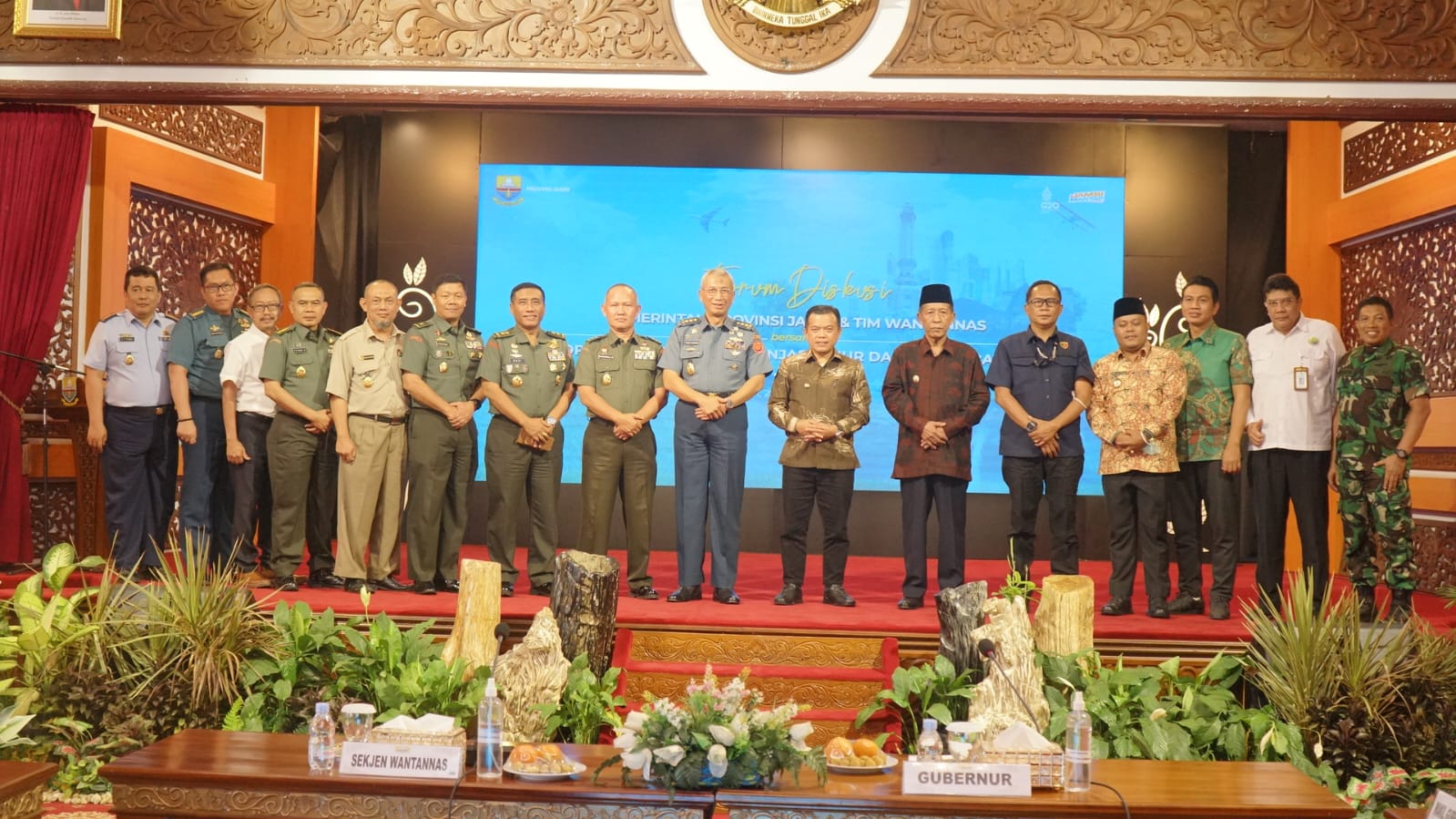 Diskusi antara Pemprov Jambi dan Tim Wantannas bersama Forkopimda