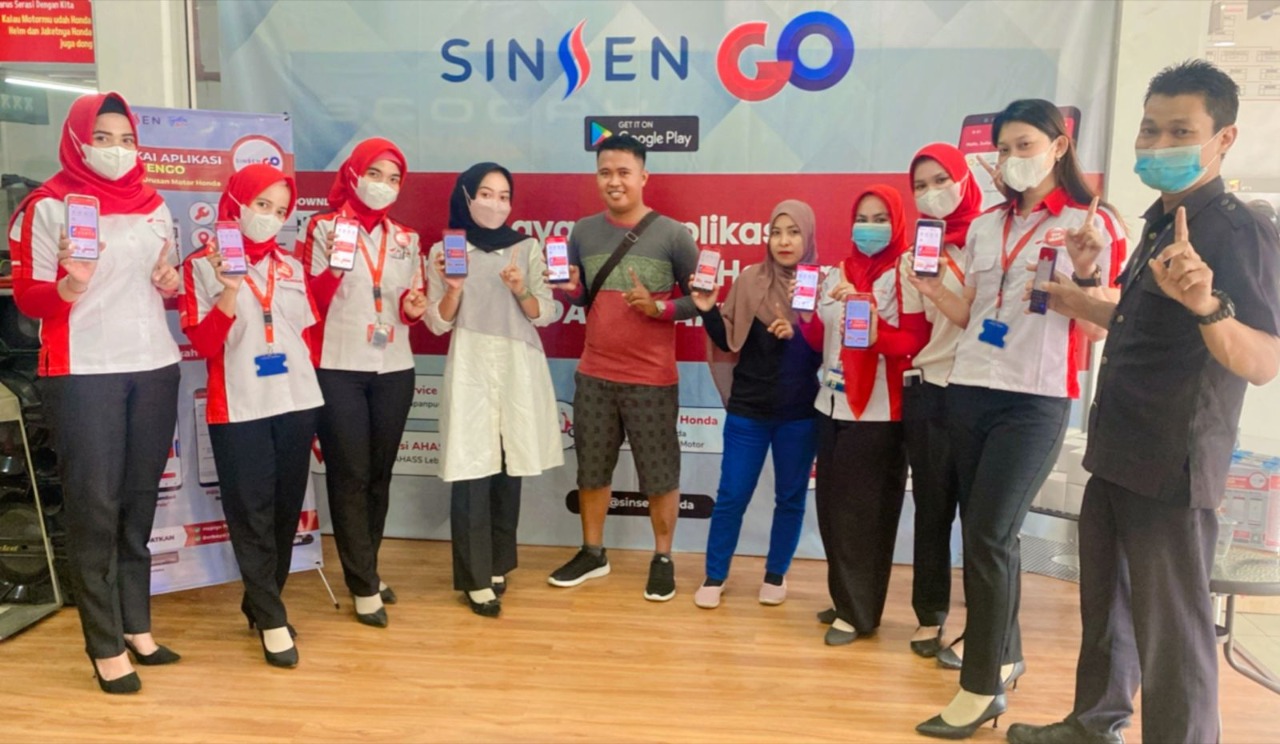 Peluncuran aplikasi SINSENGO oleh dealer Honda di Kota Jambi