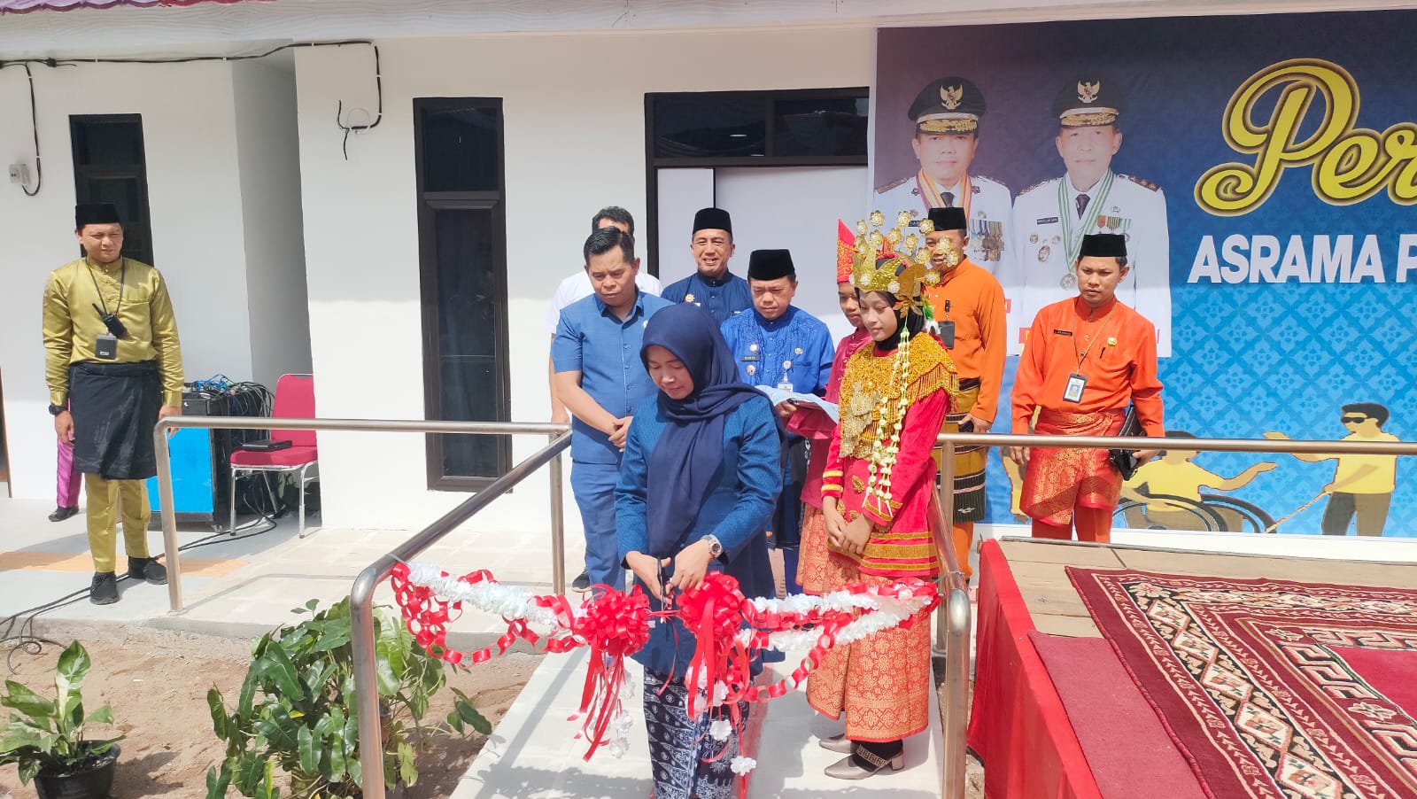 Al Haris persemian Panti Disabilitas Multi Layanan di Jl Pattimura depan LP Jambi, Kamis (5/1)