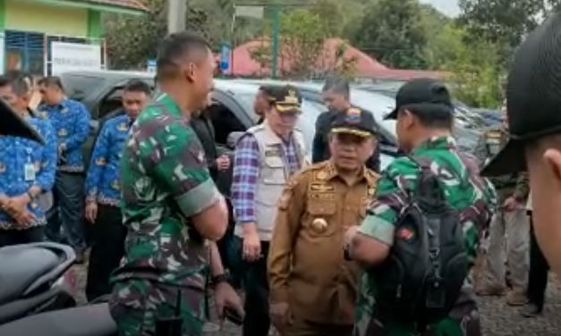 Al Haris di posko evakuasi Kapolda Jambi di Bukit Tamiai, Senin (20/2)