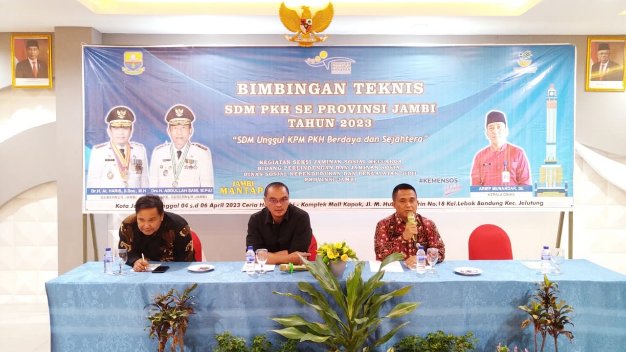Bimbingan Teknis SDM PKH se-Provinsi Jambi tahun 2023