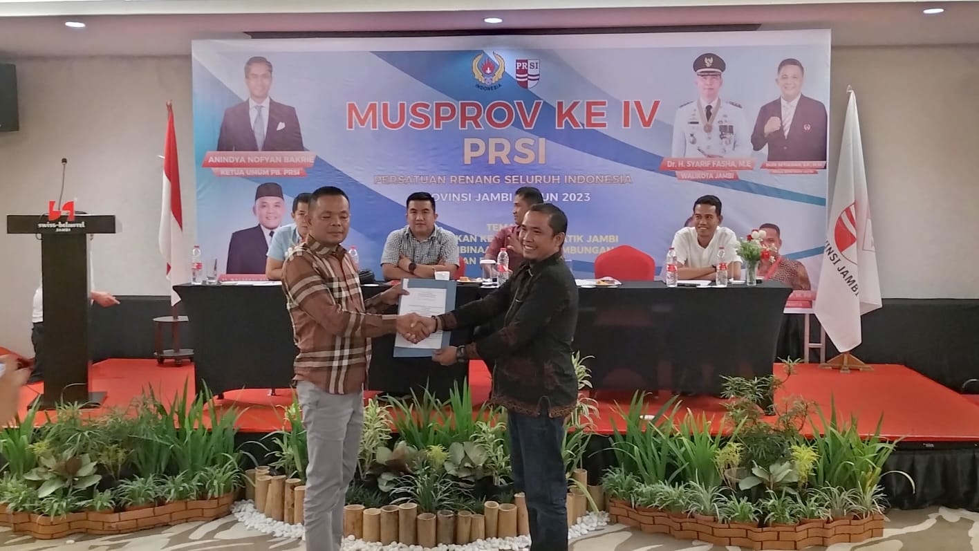 Sapuan Ansori terpilih secara aklamasi pimpin PRSI Provinsi Jambi periode 2023-2027