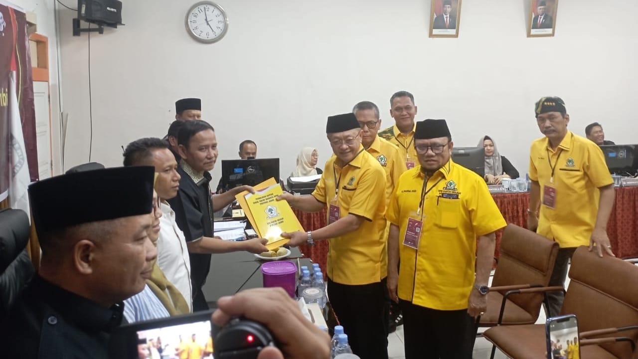 Pendaftaran Caleg Golkar ke KPU Provinsi Jambi, Minggu (14/5)