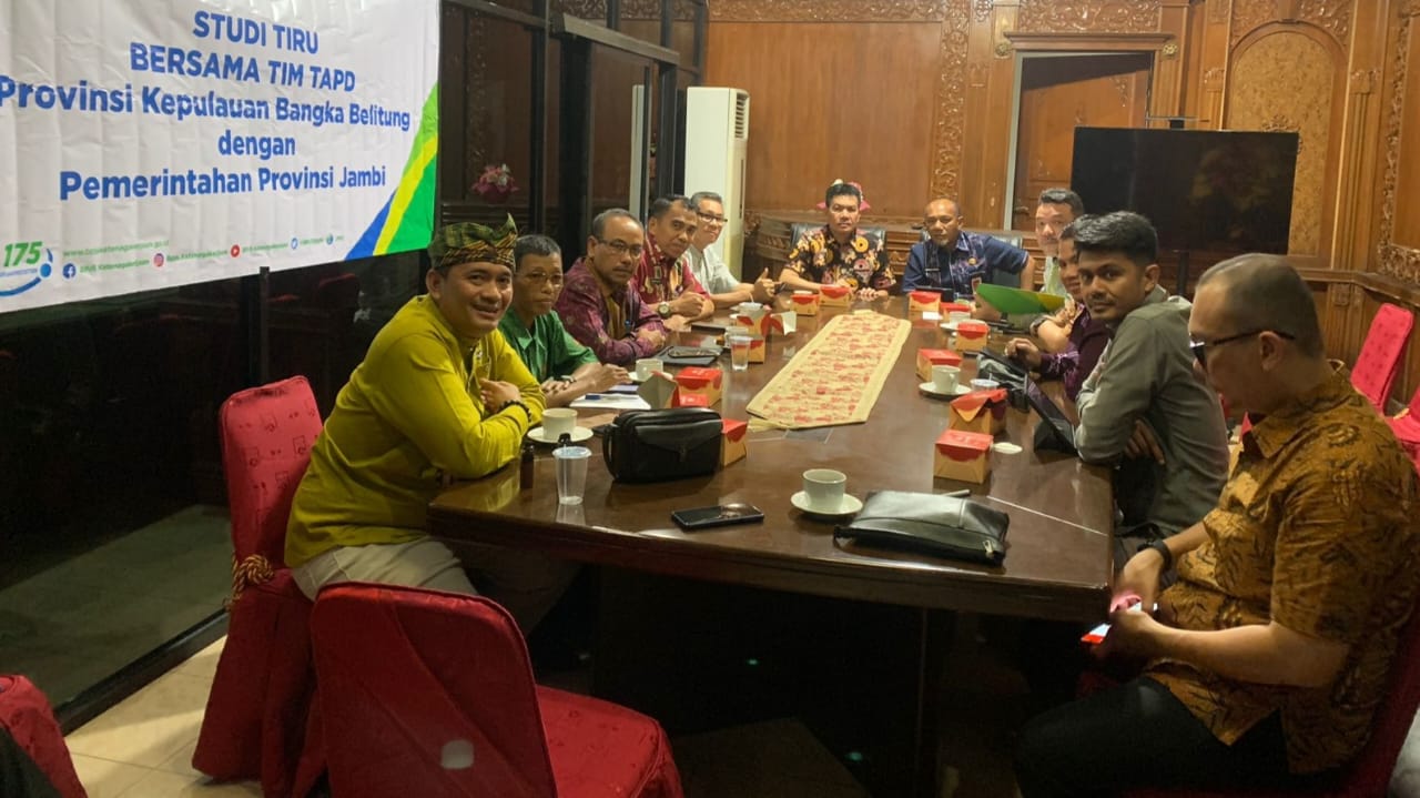 Pemprov Jambi terima kunjungan studi tiru Pemprov Bangka Belitung, Jumat (19/5)