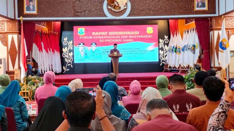 Rapat koordinasi forum kewaspadaan dini masyarakat se-Provinsi Jambi, Kamis (20/7)