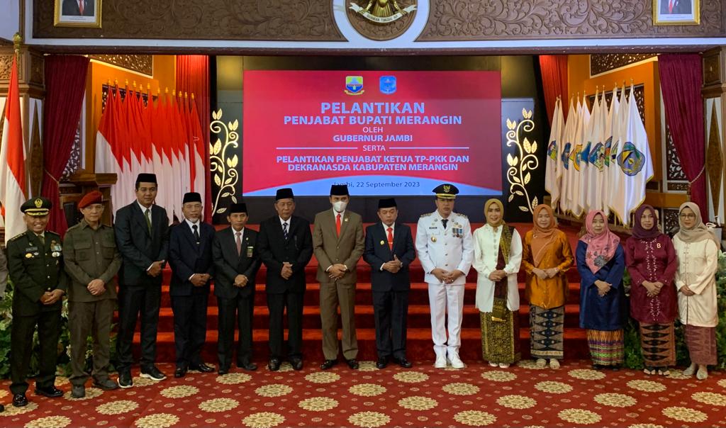 Edi Purwanto menghadiri pelantikan Pj Bupati Merangin, Mukti Said