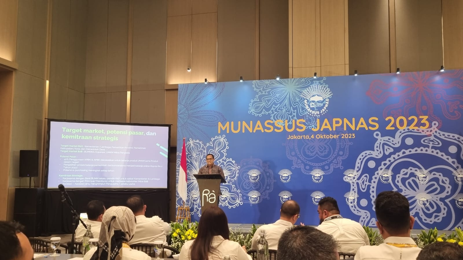 CEO Parto.id, Ikhsan saat pemaparan di Munassus Japnas 2023