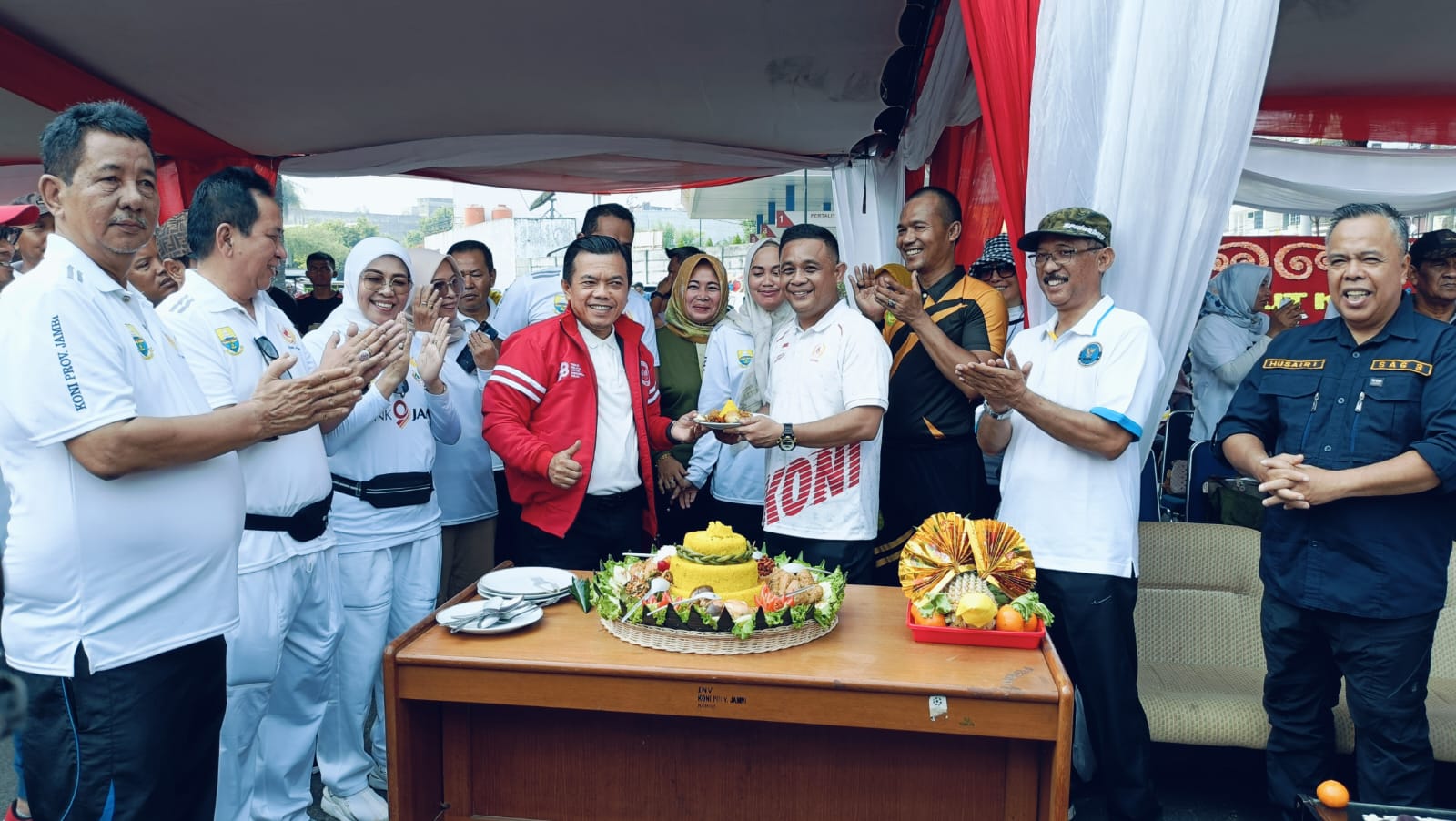Al Haris hadiri HUT ke-85 KONI di pelataran KONI Jambi, Minggu (15/10)