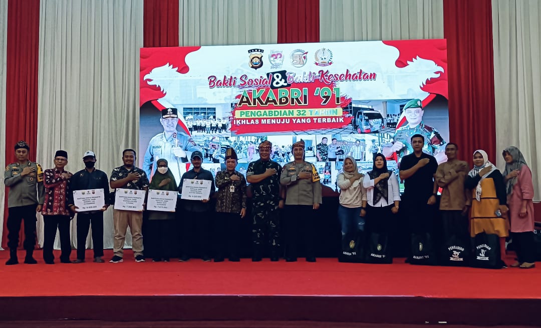 Al Haris mengikuti bakti sosial dan bakti kesehatan AKABRI 91, Sabtu (21/10)
