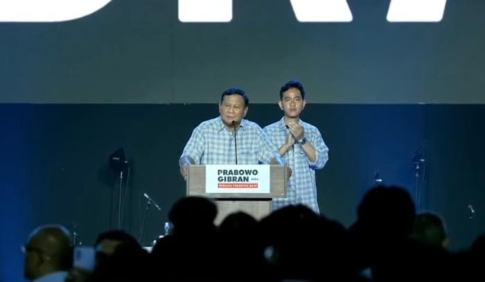 Pidato kemenangan Prabowo-Gibran 
