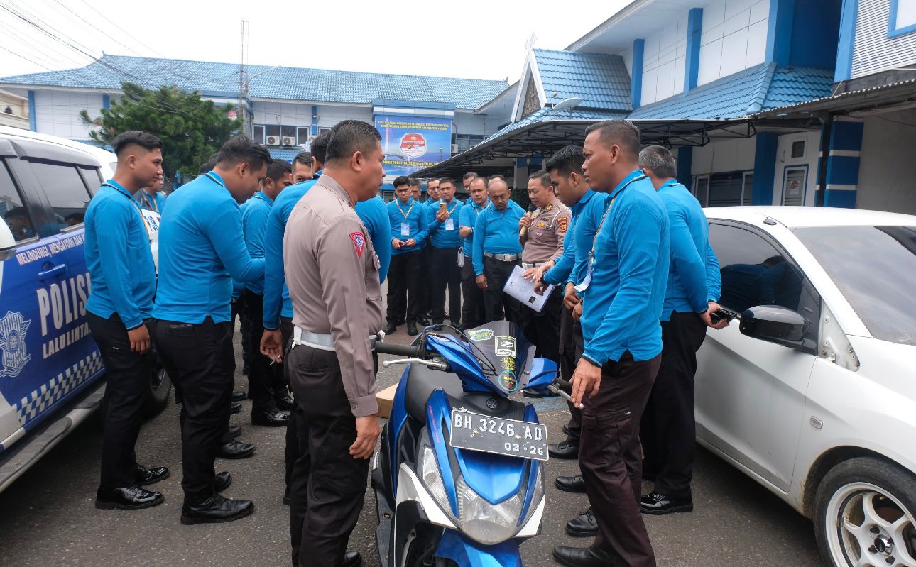 Ditlantas Polda Jambi gelar pelatihan alat uji kebisingan knalpot kendaraan bermotor