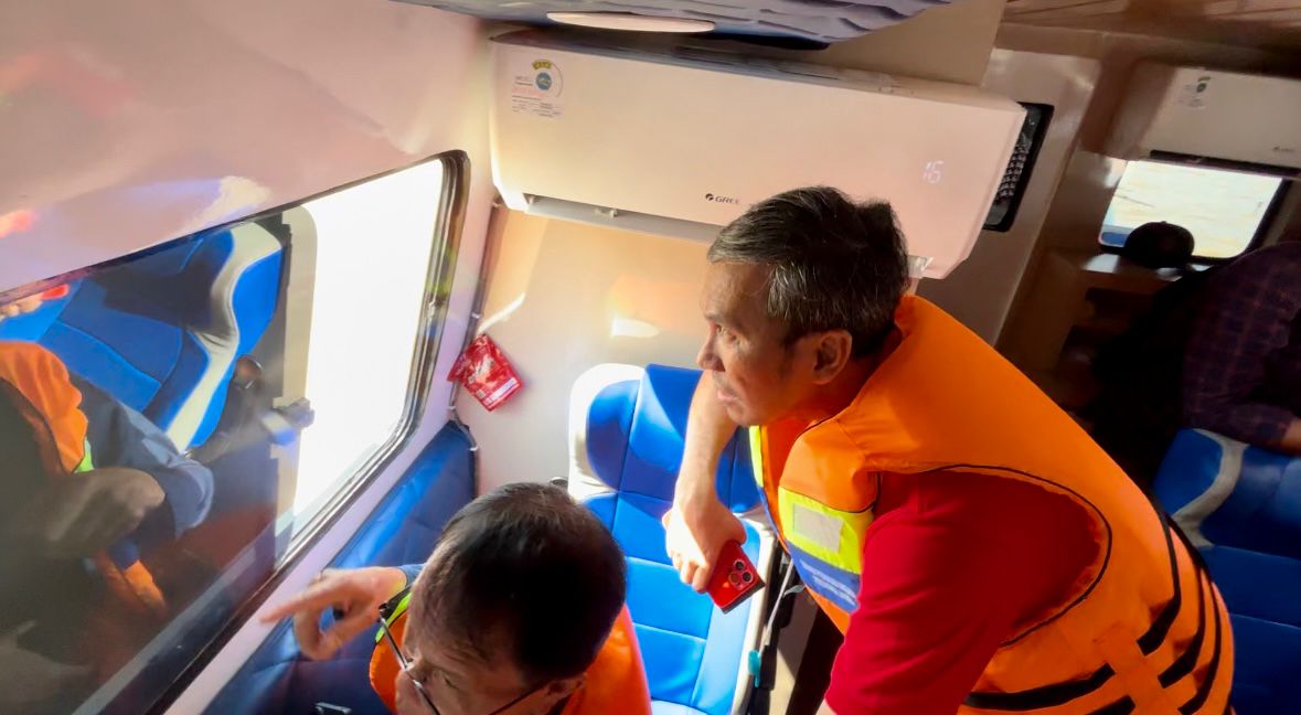 Edi Purwanto tinjau kerusakan Jembatan Aurduri I, Sabtu (17/5)