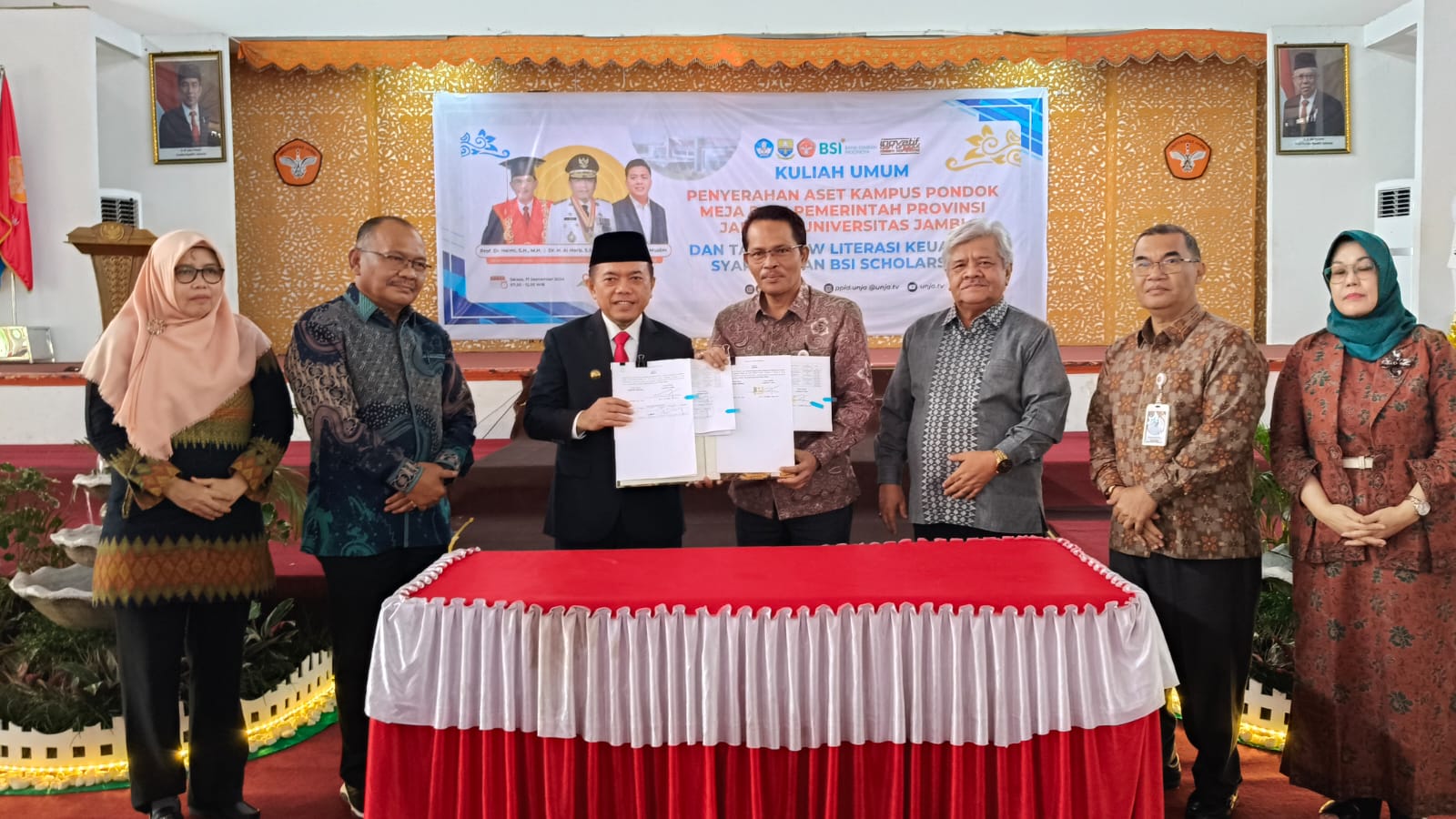 Al Haris resmi serahkan aset Kampus Pondok Meja ke Unja, Selasa (17/9)