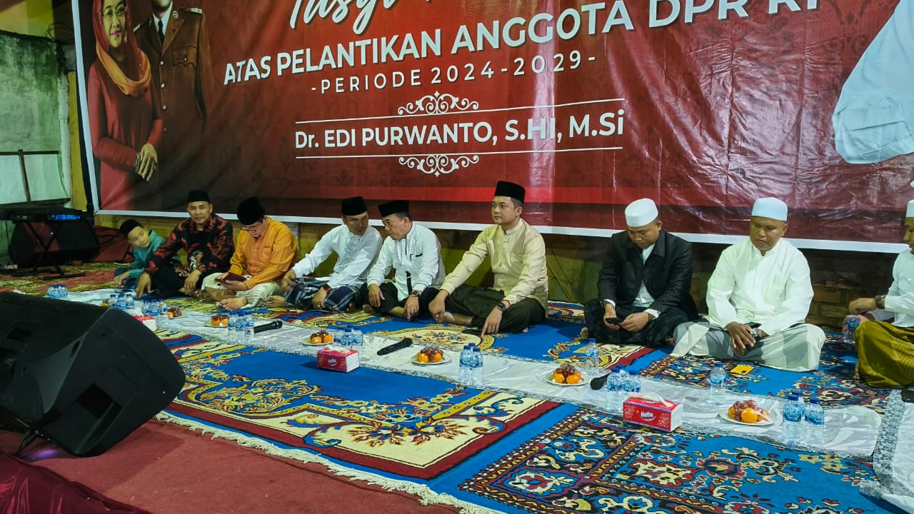 Al Haris dan Abdullah Sani hadiri tasyakuran di kediaman Edi Purwanto, Sabtu (12/10) malam
