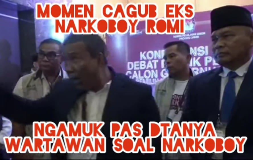 Momen Cagub Romi ngamuk ditanya soal narkoboy 