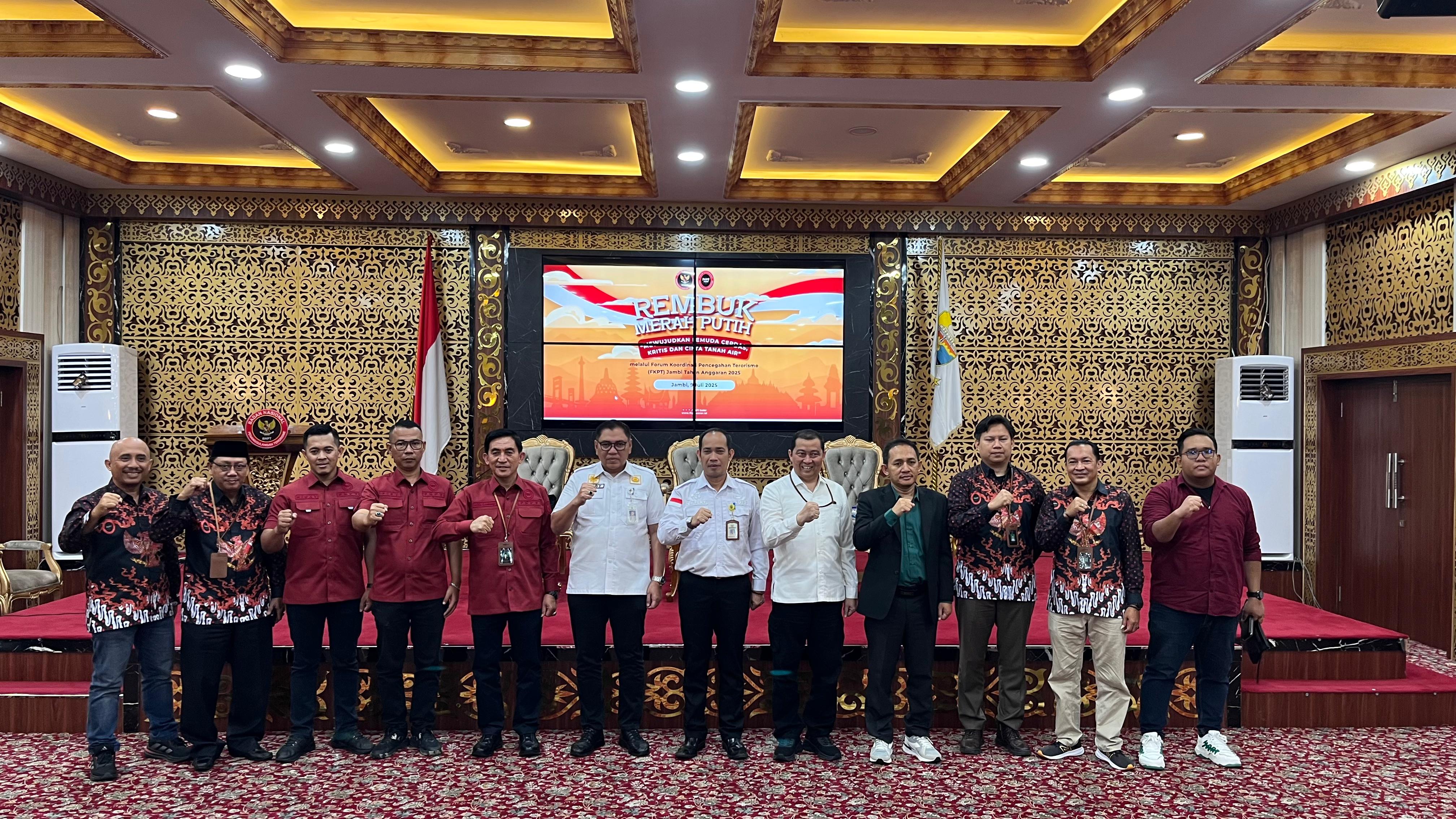 FKPT Jambi bekerja sama dengan BNPT inisiasi kegiatan Rembuk Merah Putih