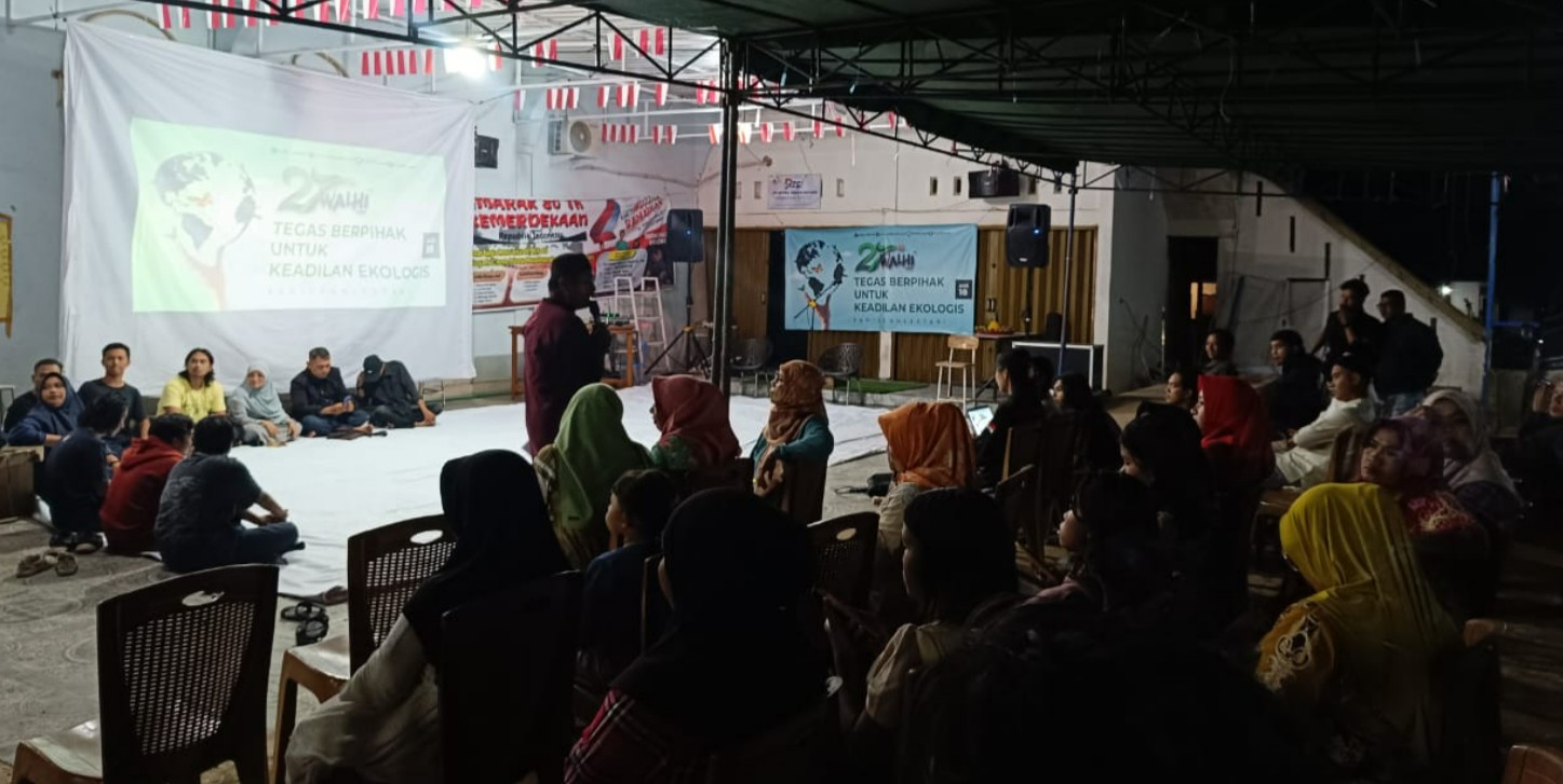 WALHI nobar video dampak negatif debu batu bara PT RMKE