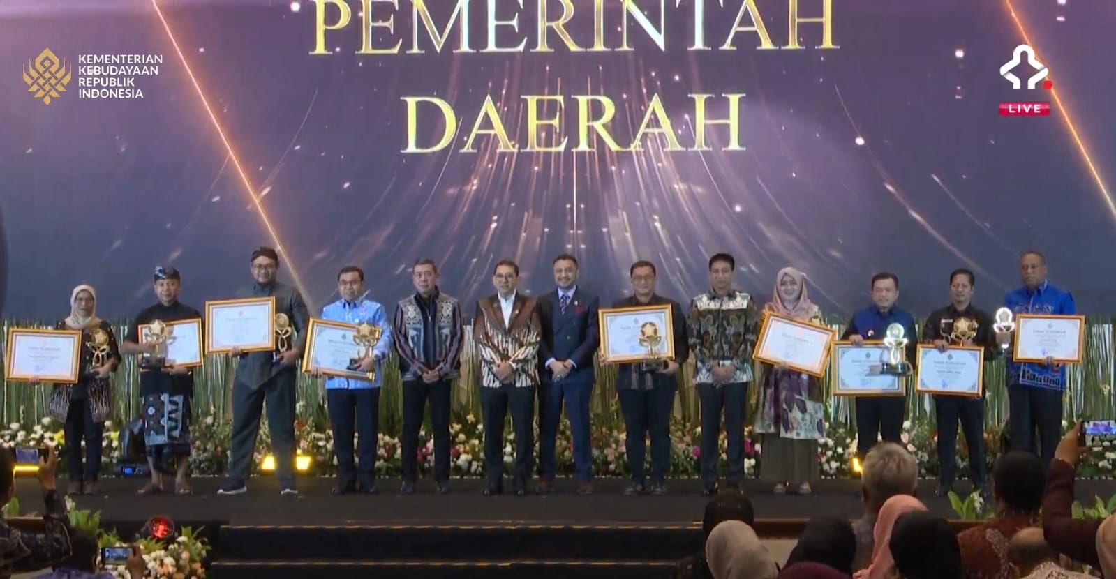 Al Haris terima penghargaan 'Pemerintah Daerah Terbaik' dari Kementerian Kebudayaan