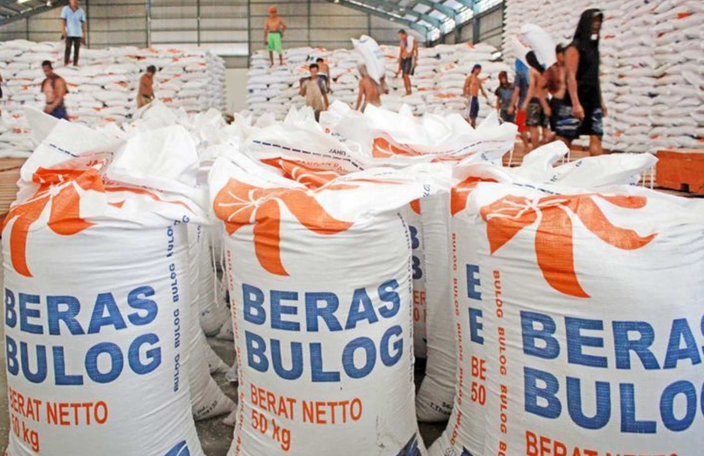 Ilustrasi beras Bulog