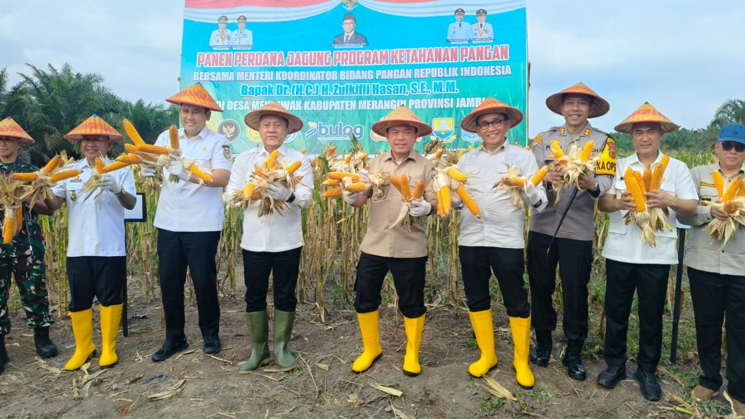 Al Haris dampingi Zulhas panen jagung di Merangin