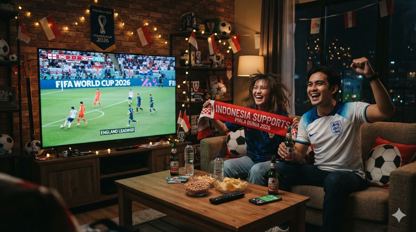 Ilustrasi nonton Piala Dunia 