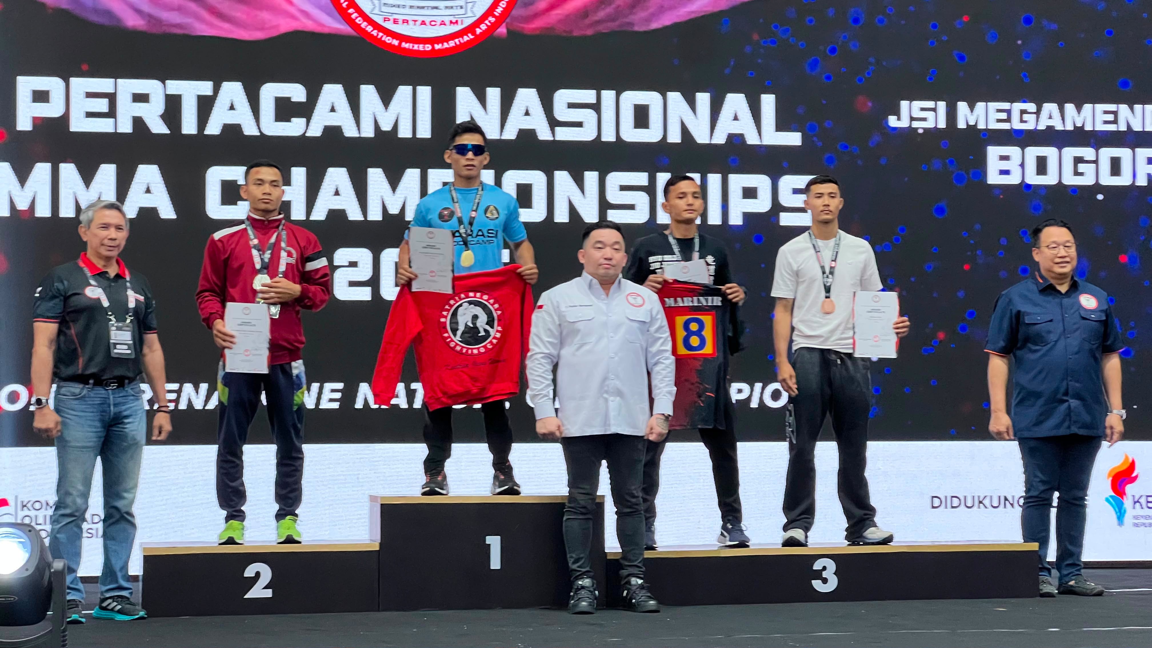 Putra Daerah Jambi raih podium tertinggi di Kejurnas PERTACAMI National MMA Championships 2026