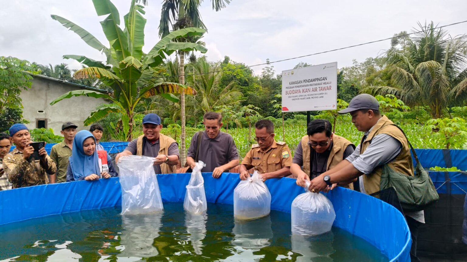 FJM Jambi saksikan kampung bioflok binaan Pertamina EP Jambi yang dongkrak ekonomi warga