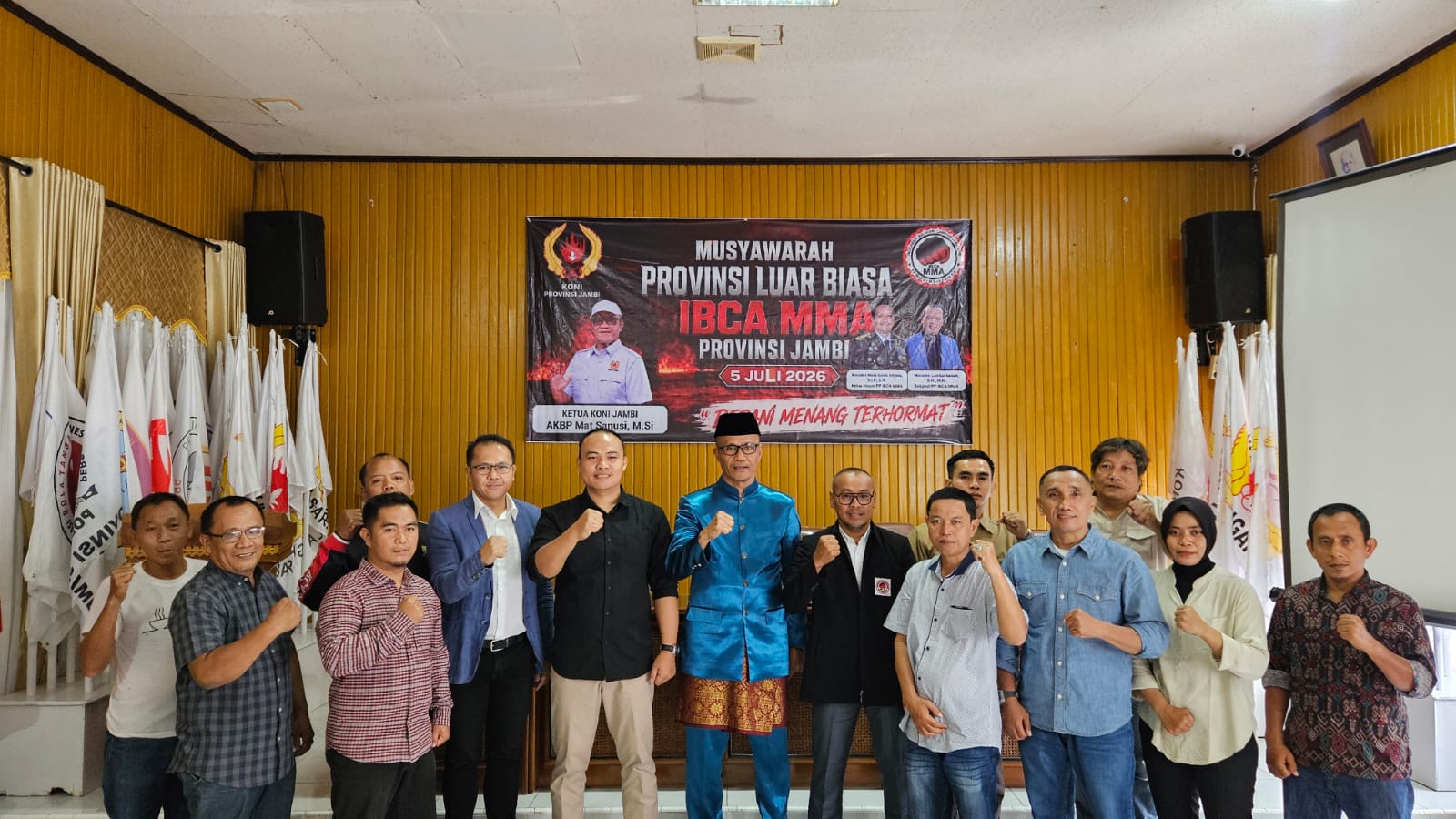 Musprovlub IBCA MMA Jamb di Sekretariat KONI Provinsi Jambi, Minggu (5/7)
