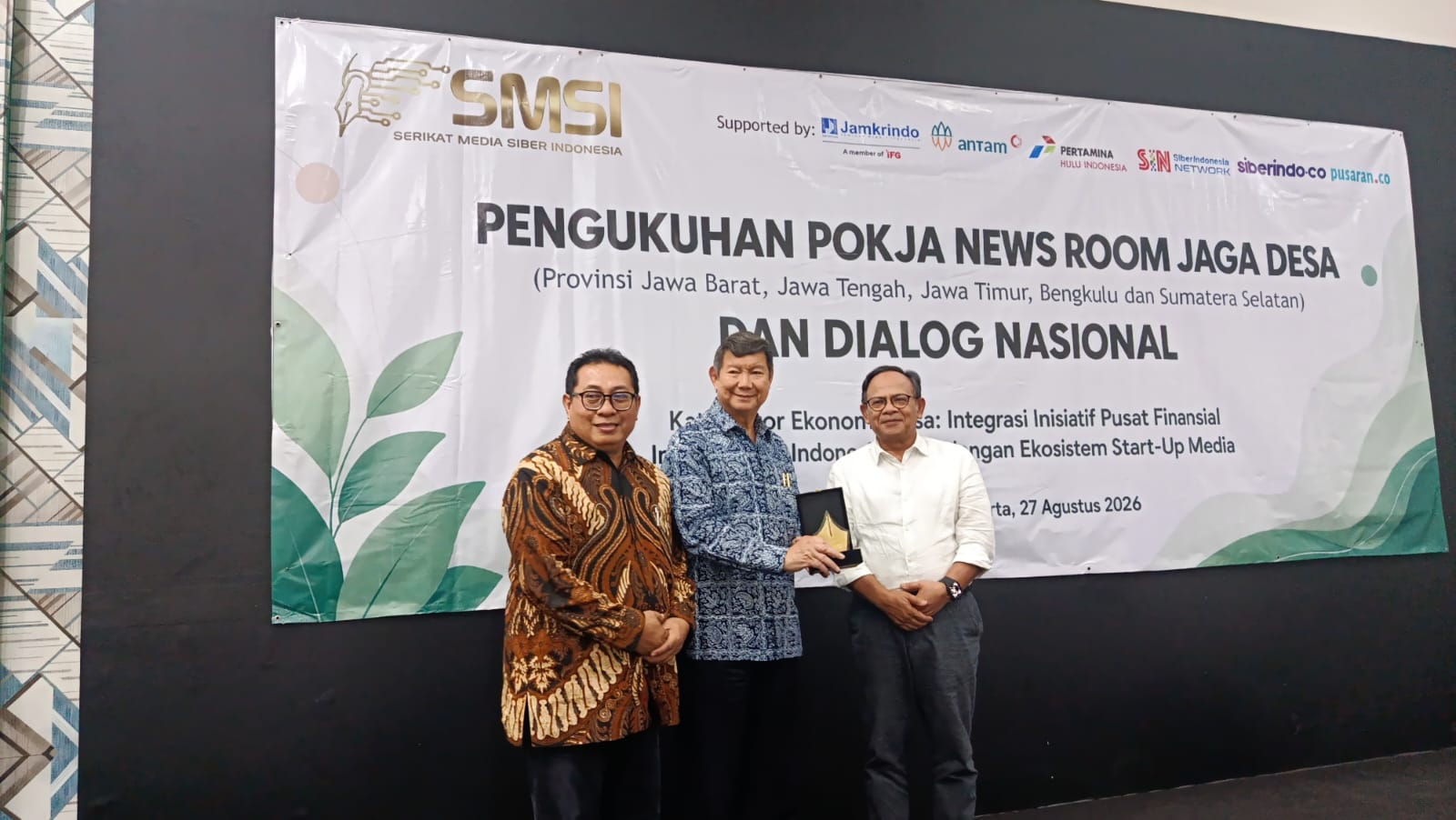  Hasyim S Djoyohadikusumos saat hadiri pengukuhkan Pokja Jaga Desa