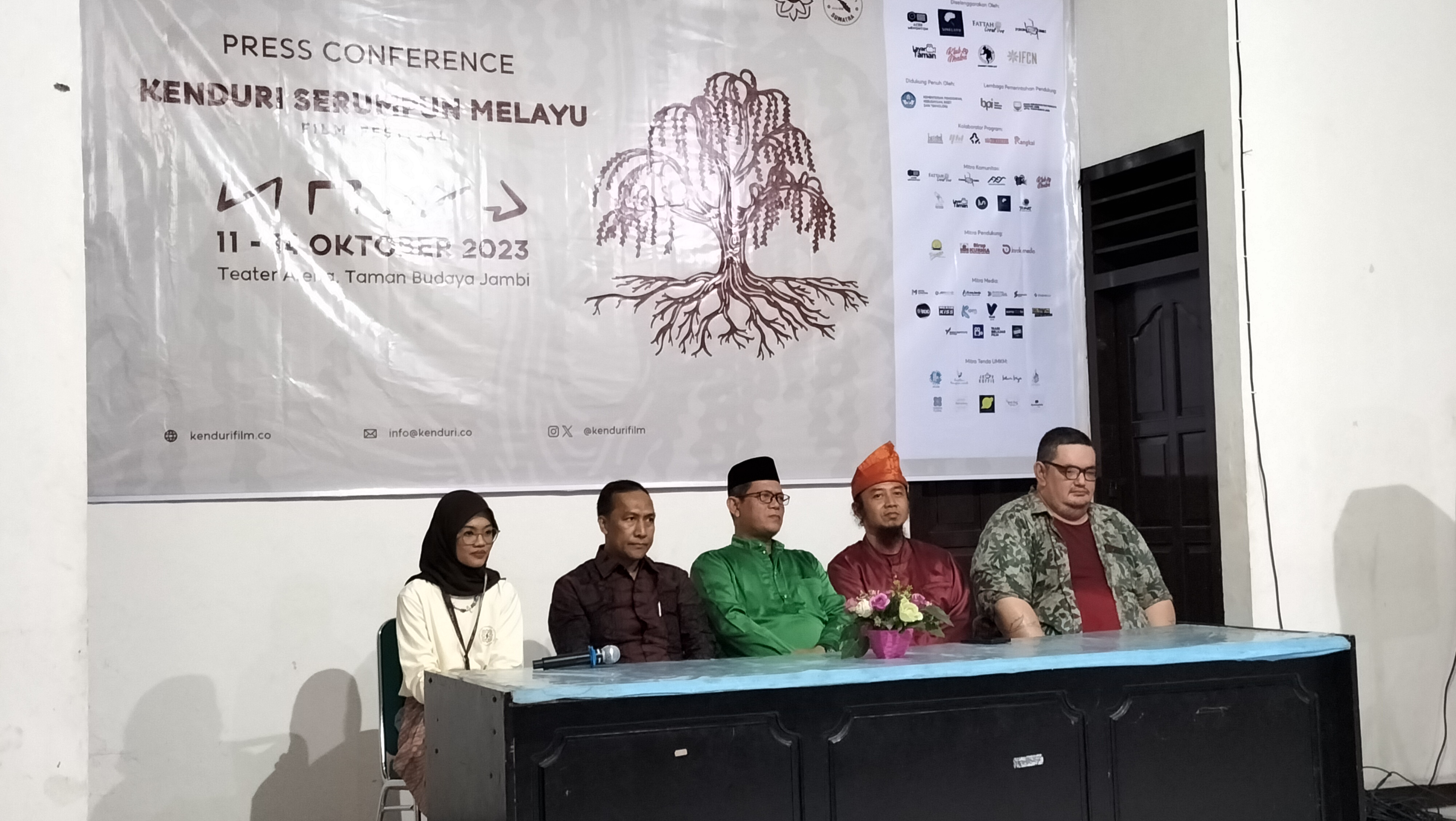 Pres confrence Kenduri Serumpun Melayu Film Festival 2023, Rabu malam (11/10)