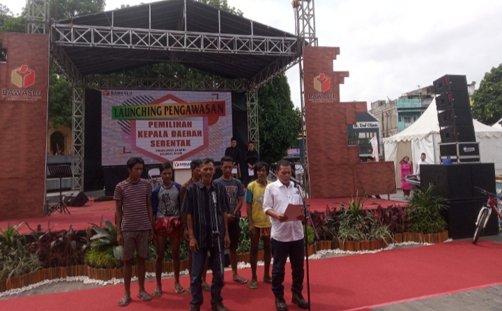 SAD saat pembacaan ikrar pengawasan Pilkada Serentak 2020 