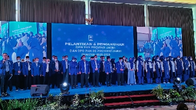 Pelantikan pengurus DPW dan DPD PAN se-Provinsi Jambi