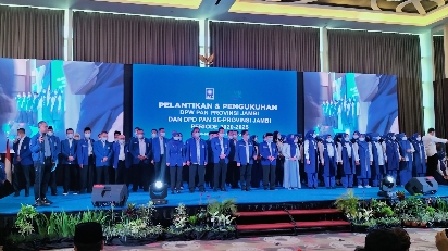 Pelantikan pengurus DPW PAN Jambi dan DPD PAN se-Provinsi Jambi