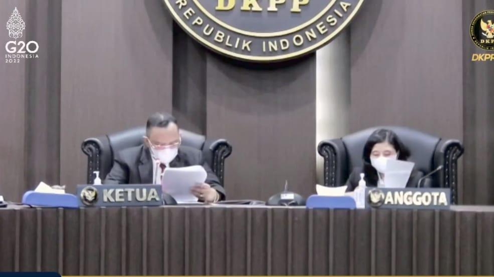 Sidang pembacaan putusan Mohd Taufik Harun oleh DKPP RI
