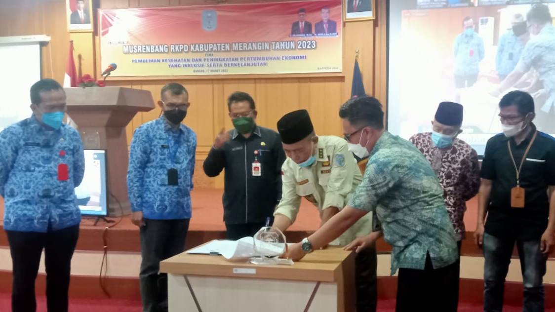 Bupati Mashuri saat buka Musrenbang RKPD 2023