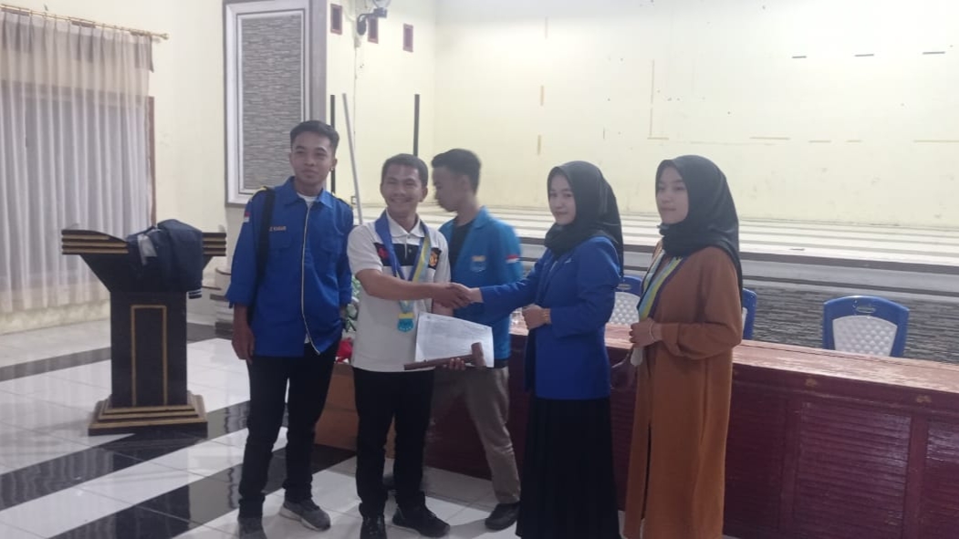 Tobi dan Viola saat terpilih jadi Ketua Cabang dan Ketua Kopri PMII Kerinci dan Sungai Penuh