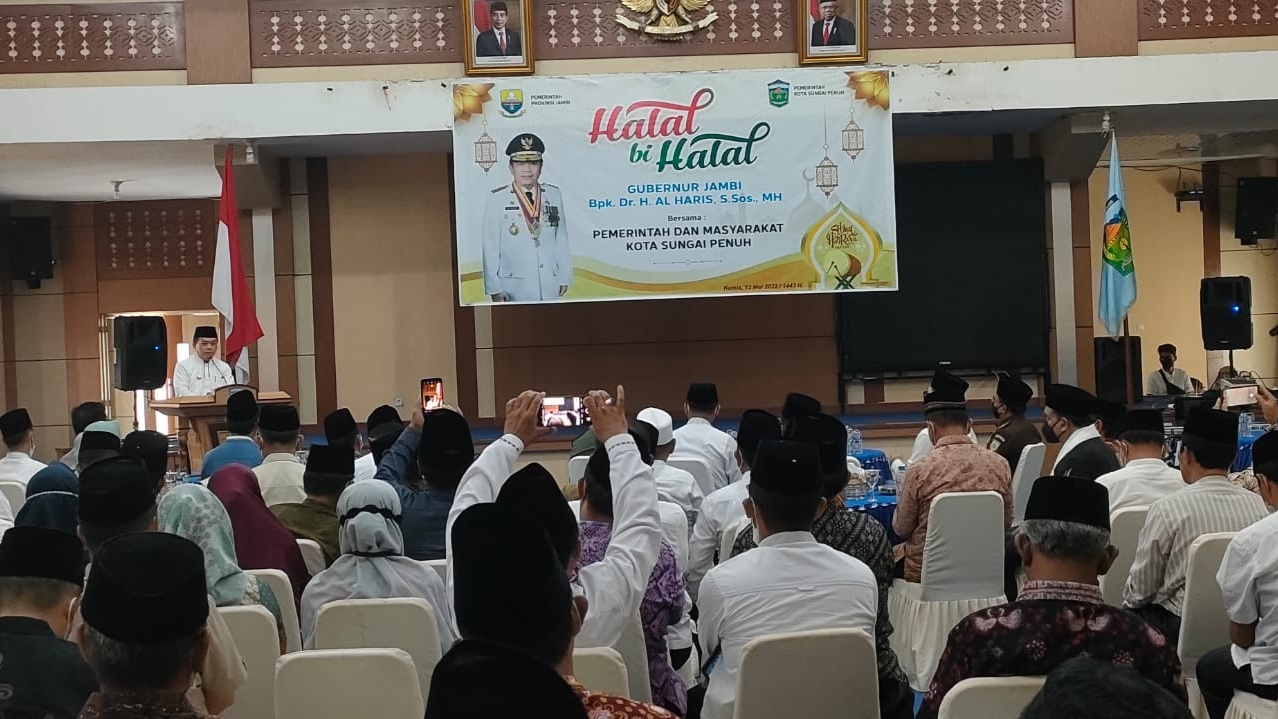 Halal Bihalal Gubernur Al Haris dengan masyarakat dan Pemkot Sungai Penuh 