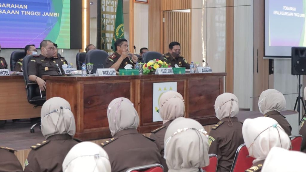 Kajati Jambi, Sapta Subrata saat beri arahan 106 Adhyaksa Muda