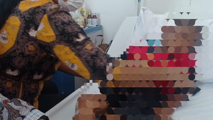 J anak korban penyiksaan ibu tiri di Kota Jambi
