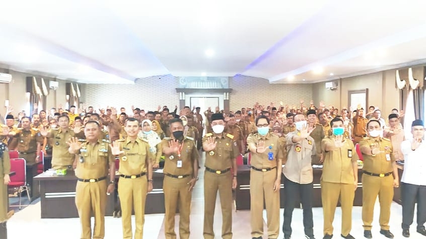 Sekda Fajarman saat hadiri pertemuan advokasi lintas program dan lintas sektoral