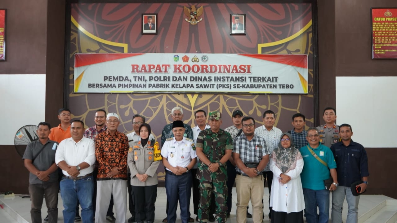 Pj Bupati Aspan, Kapolres dan perwakilan Kodim 0416/Bute rakor dengan PKS di Tebo